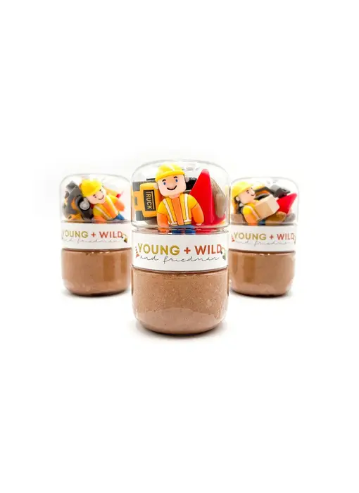 Construction Grab & Go Dough Jar