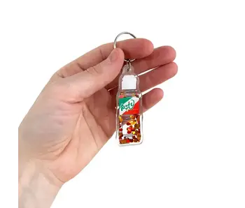 Tajin Seasoning Glitter Keychain