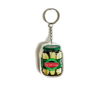 Dill Pickle Jar Keychain