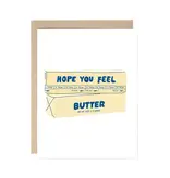 Drawn Goods Hope You Feel Butter Pun Get Well Soon Card