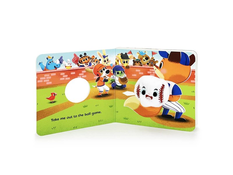 cottage door press Baseball! Interactive Finger Puppet Board Book
