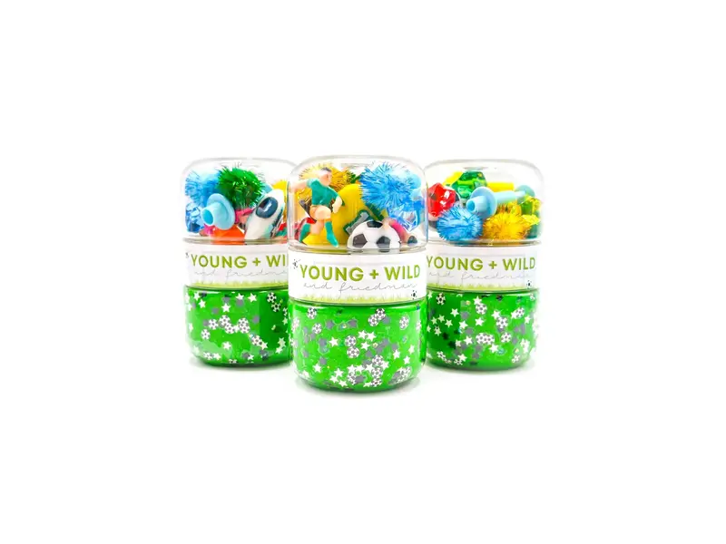 Young + Wild and Friedman Soccer Grab & Go Dough Jar