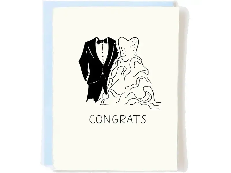 Pop + Paper Tux and Gown Bride Groom