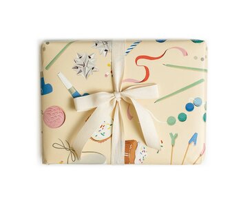 Birthday Trimmings Gift Wrap - Roll