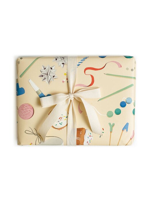 Birthday Trimmings Gift Wrap - Roll