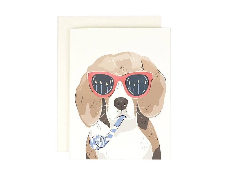 Amy Heitman Beagle Birthday Greeting Card