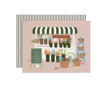Flower Stall Thank You Card