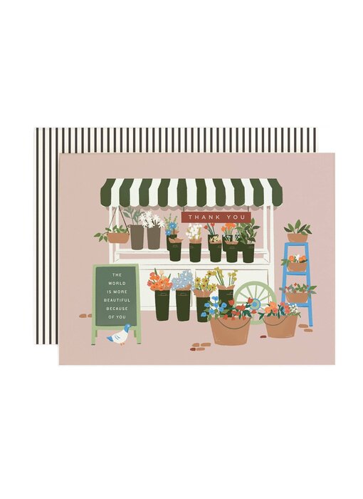 Flower Stall Thank You Card