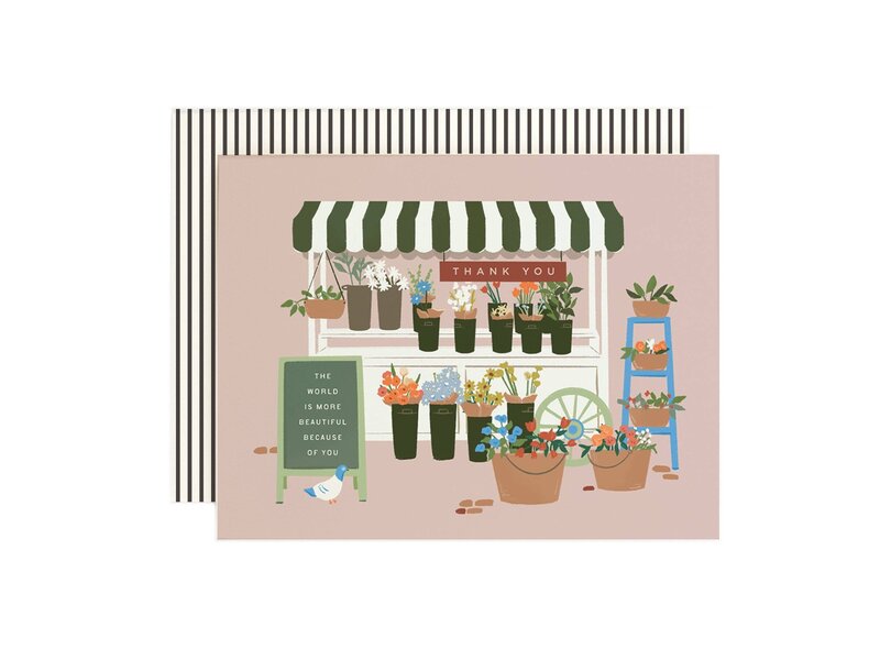 Amy Heitman Flower Stall Thank You Card
