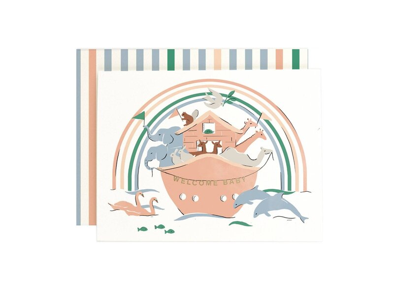 Amy Heitman Welcome Baby Ark Greeting Card