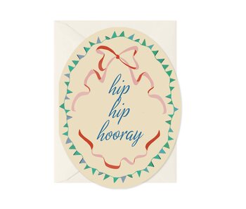 Hip Hip Hooray - Oval Card