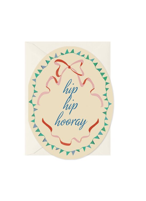 Hip Hip Hooray - Oval Card