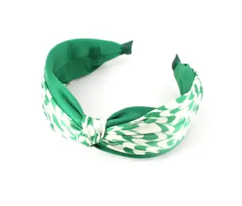 Ripple Knotted Headband - green