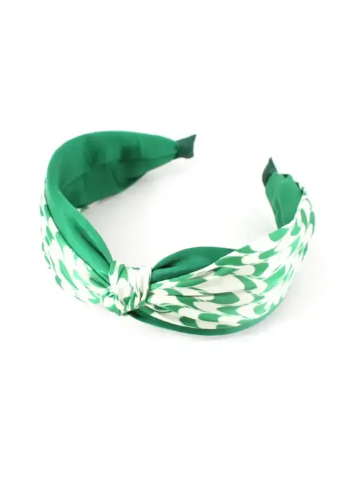Ripple Knotted Headband - green
