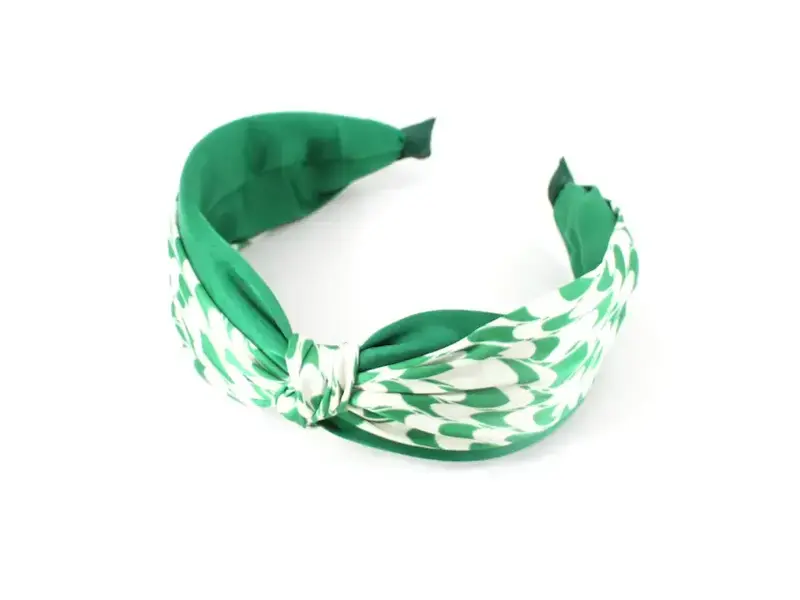 pretty persuasions Ripple Knotted Headband - green