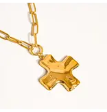 MAIQ Accessories Bari 18K Non-Tarnish Cross Chain Necklace