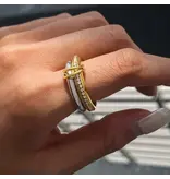 MAIQ Accessories Bayard 18K Gold Non-Tarnish Multi Stack Cz Band Ring