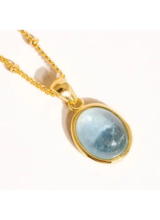 Caillou 18K Gold Assorted Natural Stone Necklace