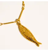 MAIQ Accessories Coralie 18K Gold Non-Tarnish Fish Pendant Chain Necklace