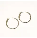 MAIQ Accessories Eska 18K Gold Non-Tarnish Classic Thin Hoop Earring