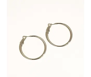 Eska 18K Gold Non-Tarnish Classic Thin Hoop Earring