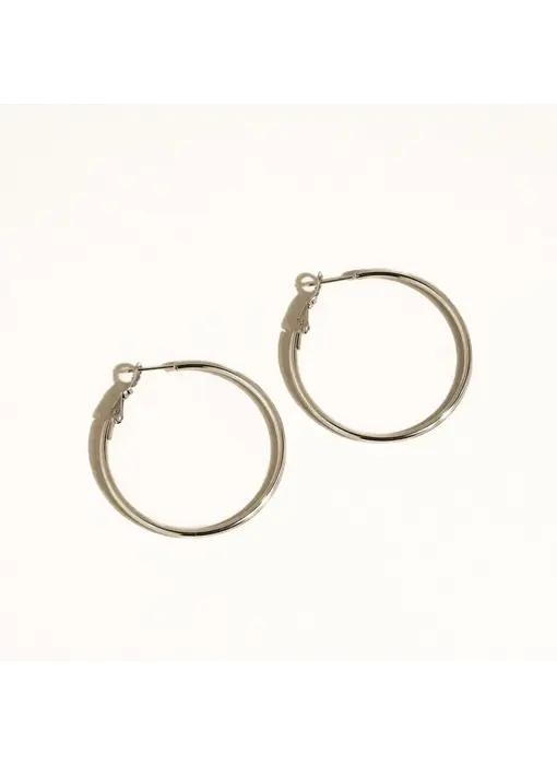 Eska 18K Gold Non-Tarnish Classic Thin Hoop Earring