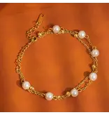 MAIQ Accessories Gilles 18K Non-Tarnish-Layered Pearl Bracelet