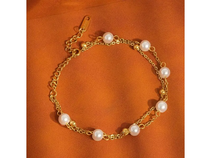 MAIQ Accessories Gilles 18K Non-Tarnish-Layered Pearl Bracelet