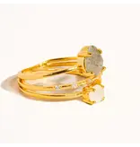 MAIQ Accessories Sabine 18K Gold Multi Stone Statement Ring