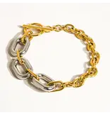 MAIQ Accessories Lanni 18K Gold Non-Tarnish Multi Chain Bracelet