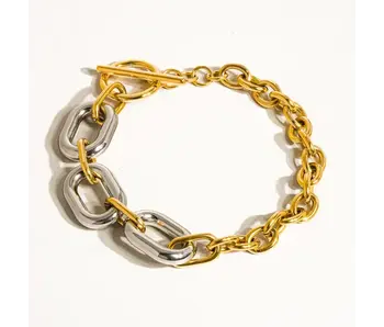 Lanni 18K Gold Non-Tarnish Multi Chain Bracelet