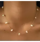 MAIQ Accessories Ida 18K Non-Tarnish Petite Pearl Necklace