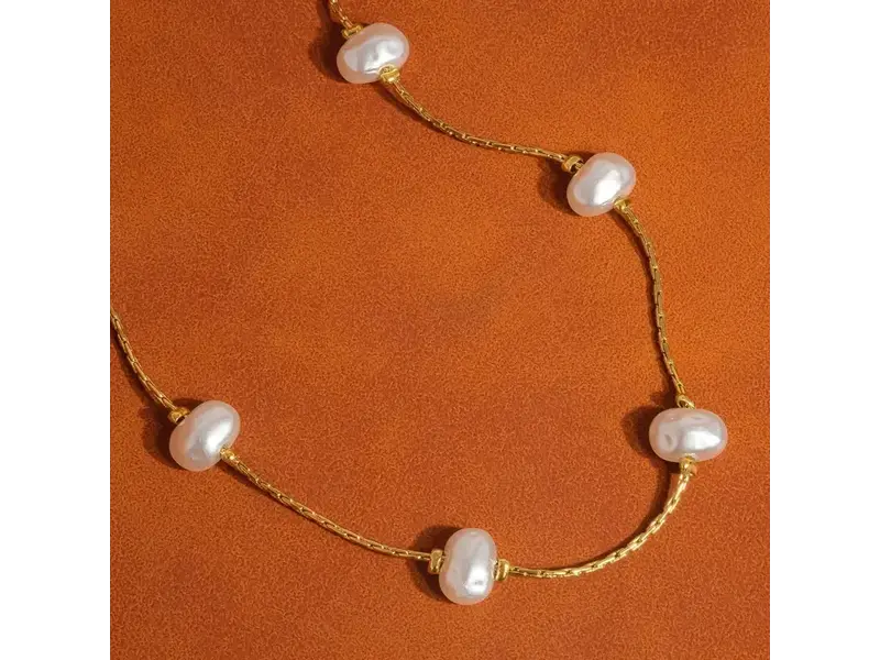 MAIQ Accessories Ida 18K Non-Tarnish Petite Pearl Necklace