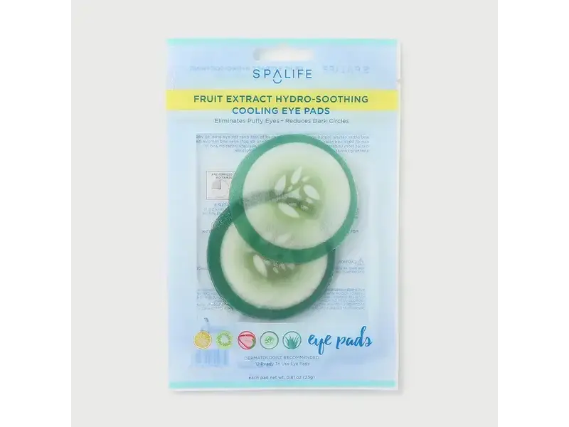 My Spa Life Cucumber hydro-Soothing Spa, Cooling Eye Pads - 12 Pads