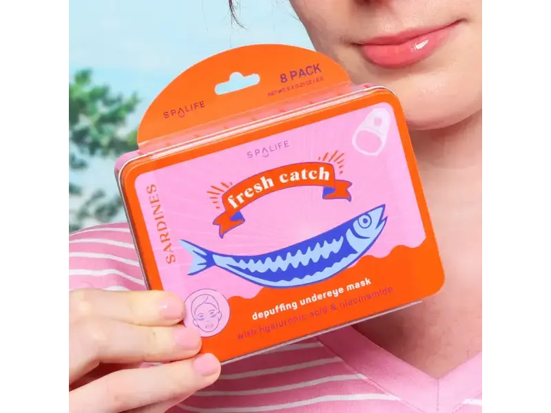 My Spa Life Fresh Catch De-Puffing Eye Patches | 8 Pack | Summer Edition