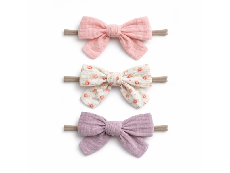 SpearmintLOVE 3-Pack Nylon Bows