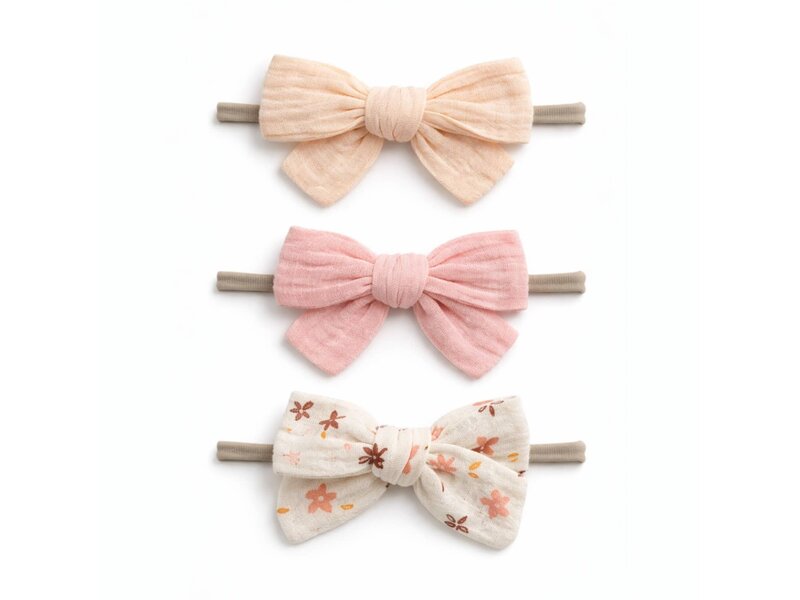 SpearmintLOVE 3-Pack Nylon Bows