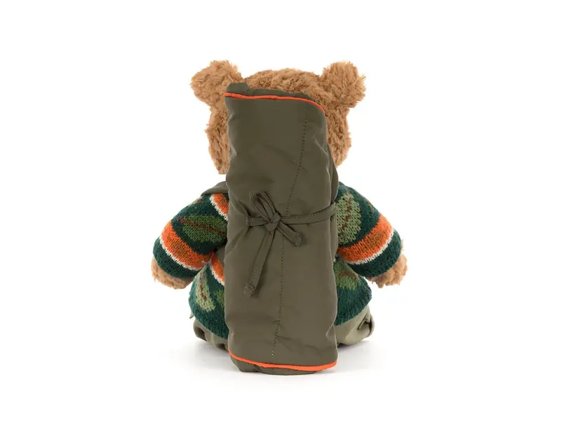 JellyCat Inc Bartholomew Bear Hiking Outfit