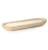 Andaluca Paulownia Wood Tray Candle