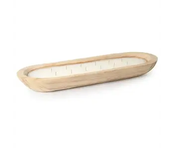 Paulownia Wood Tray Candle
