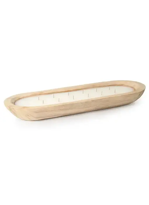 Paulownia Wood Tray Candle
