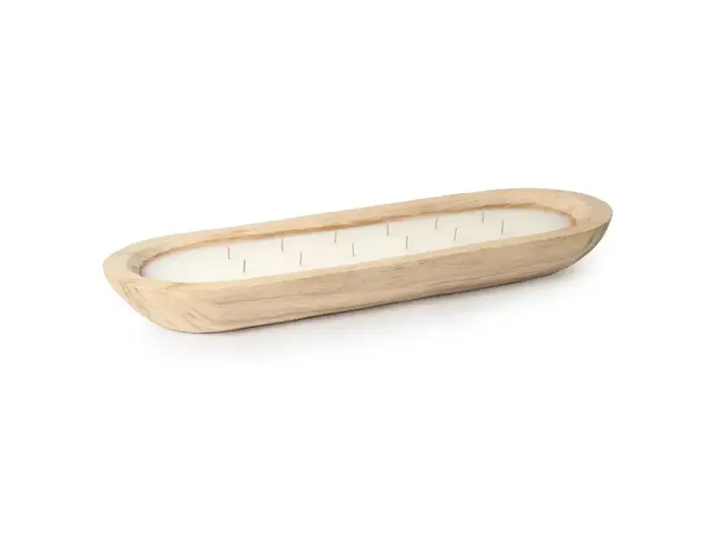 Andaluca Paulownia Wood Tray Candle
