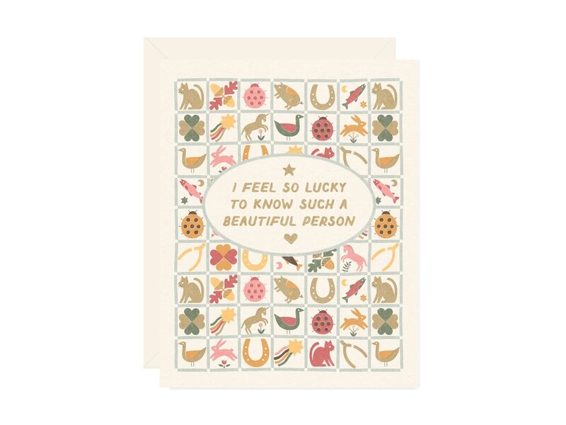 Wallflower Paper & Party Lucky Quilt Card