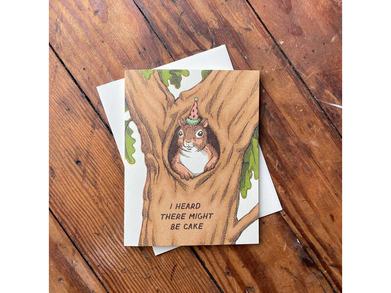 Wallflower Paper & Party Squirrel Birthday Card