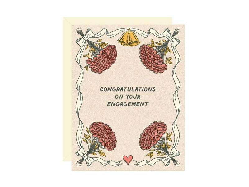 Wallflower Paper & Party Engagement Congratulations Card