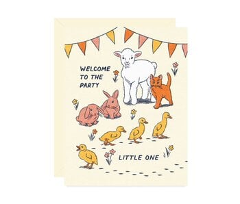 Welcome Baby Animals Card