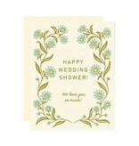 Wallflower Paper & Party Daisy Wedding Shower Greeting Card