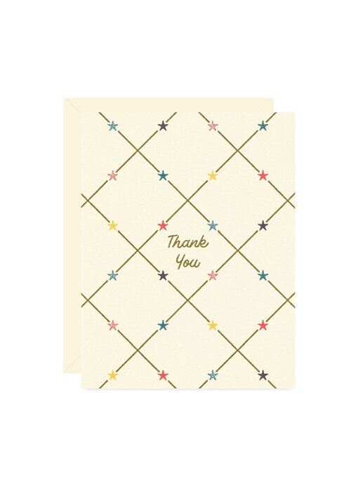Star Thank You Greeting Card