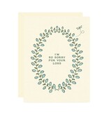 Wallflower Paper & Party Sorry for your loss Sympathy Card
