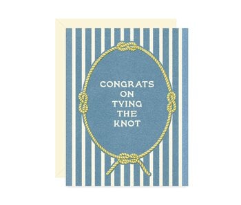 Tying the knot Wedding Card